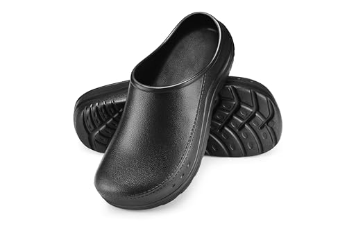 Estro Ciabatte Sanitarie Donna Chiuse - Zoccoli Gomma Donna Zoccoli Sanitari Uomo Ciabatte Sanitarie Uomo Cc01 (39, Nero)
