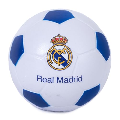 Hy-Pro Palla Antistress Del Real Madrid Cf Con Licenza Ufficiale, Dimensioni Di Un Palmo, Morbida, Prodotto Del Real Madrid, Sollievo Dallo Stress, So