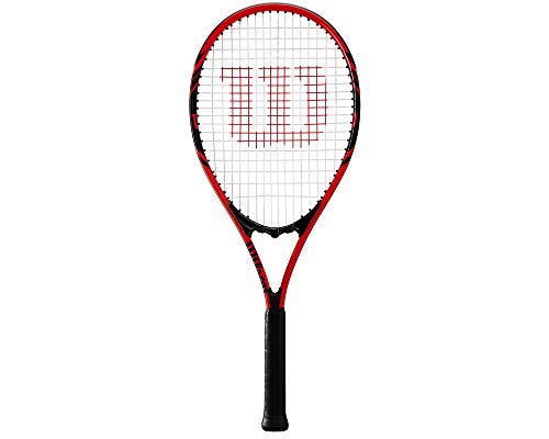 Wilson Federer, Wrt30480U2 Racchetta Da Tennis Per Giocatori Principianti E Amatoriali Unisex Adulto, Rosso/Nero, L2