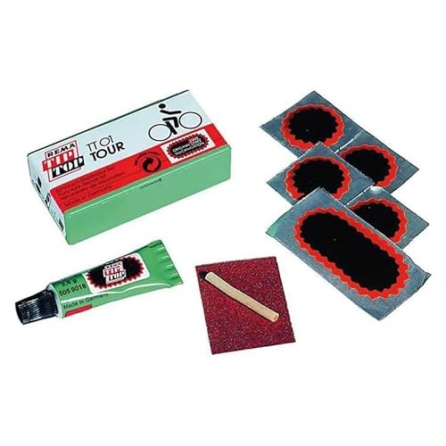 Rema Tiptop Set 25 Parches Tubeless Tip-Top A3 3 Mm, Accessori Bici Unisex-Adulto, Multicolore (Multicolore), Taglia Unica