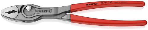 Knipex | 82 01 250 | Twingrip Slip Joint Pinza | Impugnatura Antiscivolo | Nero Atramificato - 250 Mm