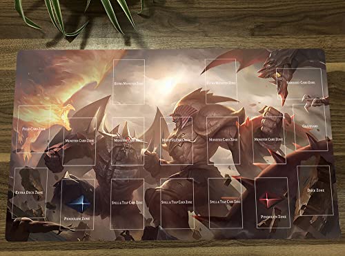 Yugioh Playmat Exodia Vs 3 Dei Tcg Ccg Trading Card Game Mat Tappetino Da Scrivania + Borsa Gratuita