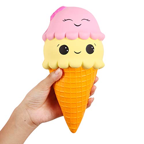 Anboor Squishies Gelato Cono Jumbo Lento Aumento Kawaii Carino Super Grandi Squishies Profumati Giocattoli Decompressione 1 Pz