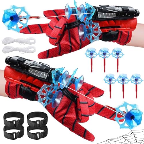 Zzrsyj Set Di 2 Launcher Glove Guanto Spider Spara Ragnatele Guanti Di Spider Launcher Per Bambini Guanto Spider Lanciatori Guanto Spara Ragnatele Gio