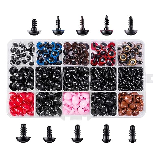Itoq 752Pcs Occhi E Nasi Di Sicurezza Per Amigurumi Occhi Ripieni All'Uncinetto Con Rondelle Occhi Di Bambole Artigianali Per Orsacchiotto Amigurumi F