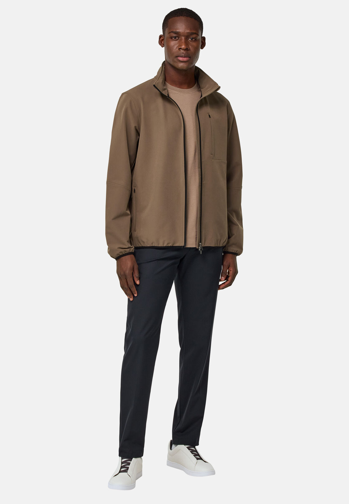 Boggi, Giubbotto Tecnico Full Zip, Uomo, Fango, Taglia: XXL