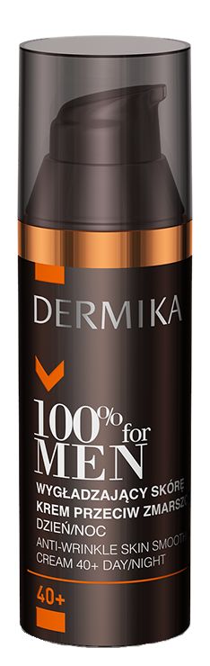 Dermika 100% For Men Crema Levigante Antirughe 40+ Giorno/Notte 50 ml 50 ml