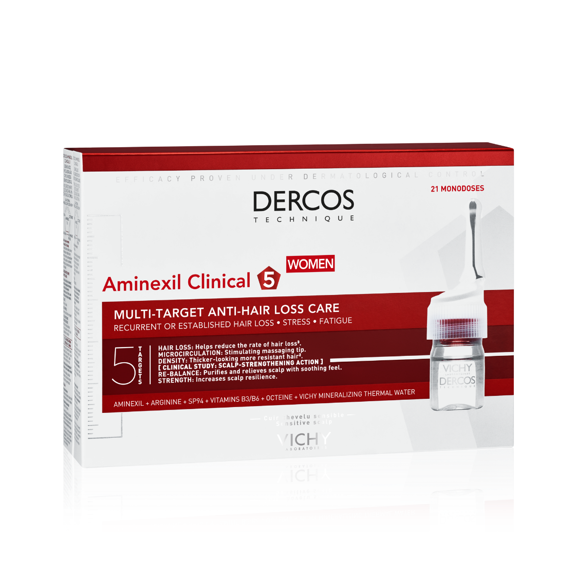 Vichy Dercos Aminexil Clinical Donne Trattamento Anti-Caduta dei Capelli per Donne 126 ml 126 ml