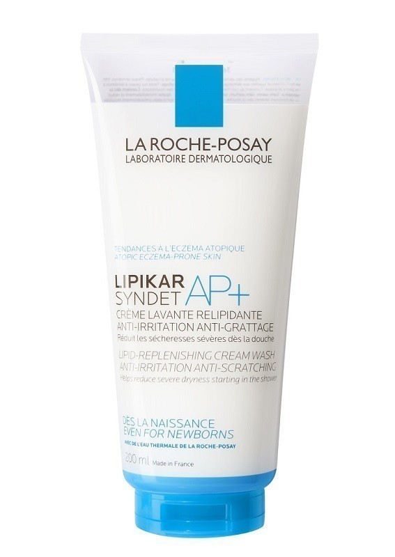 La Roche-Posay Lipikar Syndet AP+ Crema Detergente per Viso e Corpo per Pelle Secca e Irritata 200 ml 200 ml