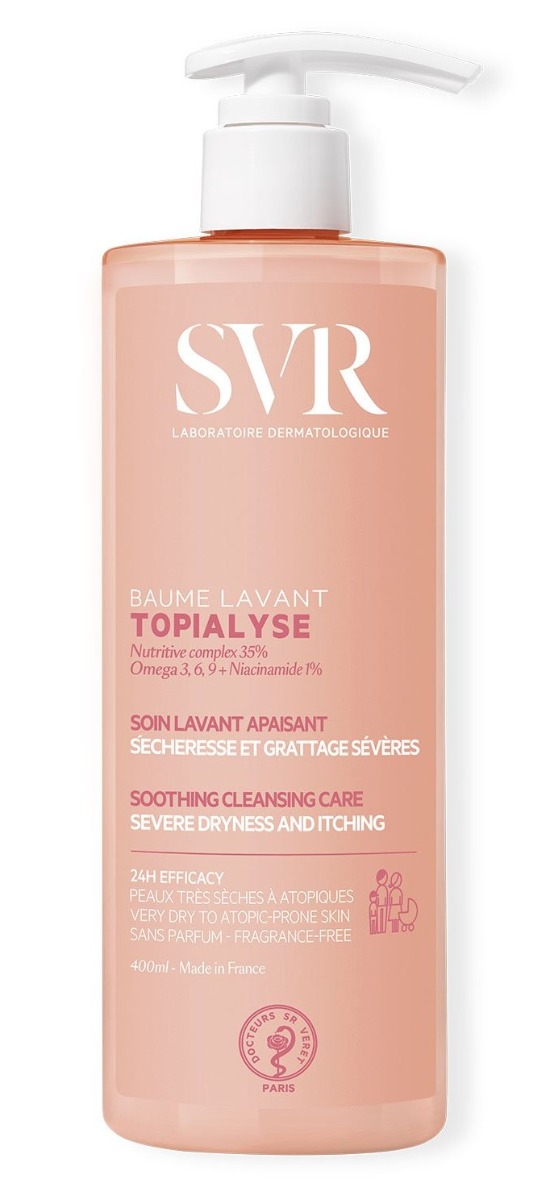 SVR Topialyse Baume Lavant Balsamo Detergente per Pelle Molto Secca e Atopico 400 ml 400 ml