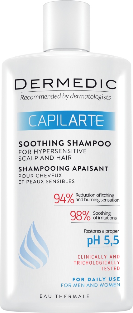 Dermedic Capilarte Shampoo Lenitivo per Capelli e Cuoio Capelluto Ipersensibile 300 ml 300 ml