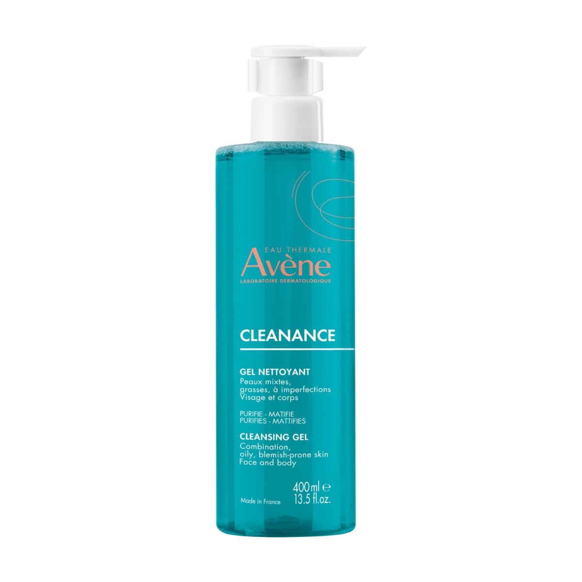 Avène Cleanance Gel Detergente per Pelle Grassa e Acneica 400 ml 400 ml