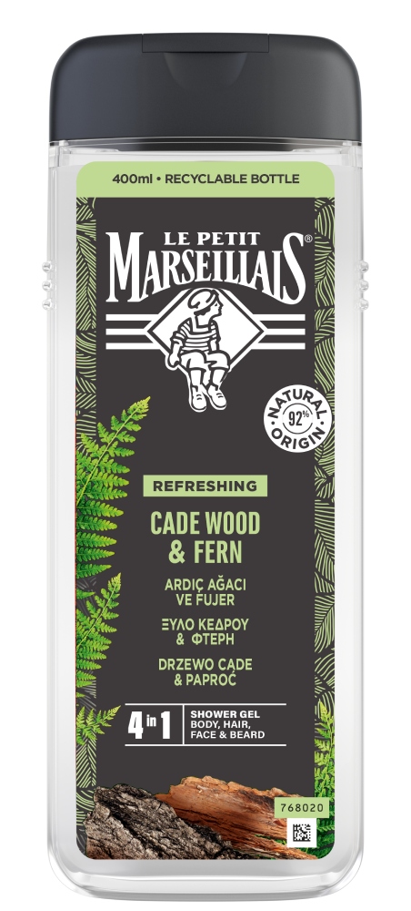 Le Petit Marseillais Gel Doccia 3 in 1 Legno di Cade 400 ml 400 ml