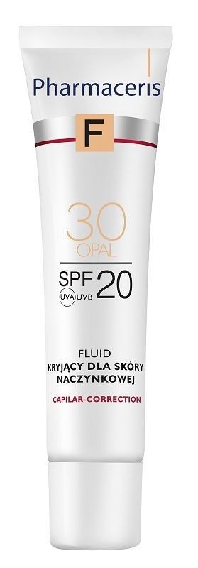 Pharmaceris F Fondotinta Coprente per Pelle con Capillari, 30 Opal 30 ml Opal