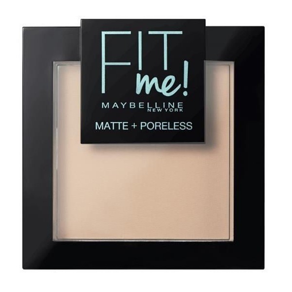 Maybelline Fit Me Matte+Poreless Cipria Pressata 105 9 g Natural Ivory