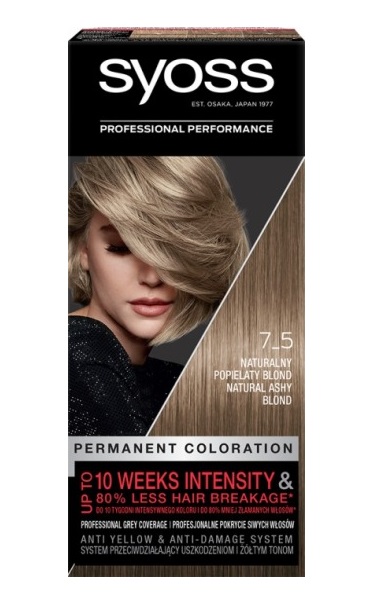 Syoss Tinta per Capelli 7-5 Biondo Naturale Cenere