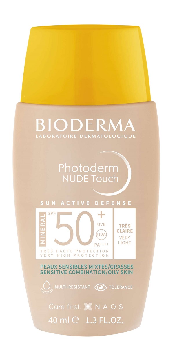 Bioderma Photoderm Nude Touch Mineral Fondotinta Minerale Protettivo SPF 50+ Molto Chiaro 40 ml 40 ml Molto chiaro