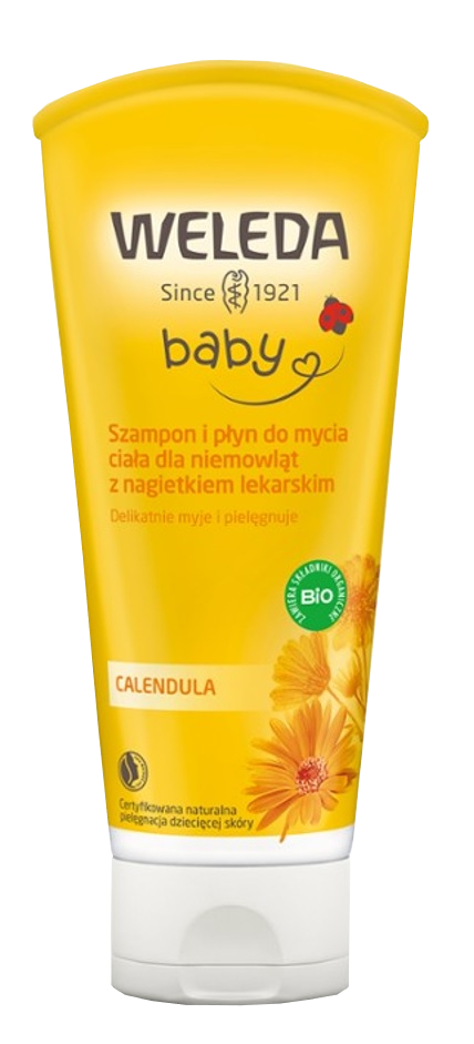Weleda Calendula Shampoo e Detergente Corpo per Neonati con Calendula 200 ml 200 ml