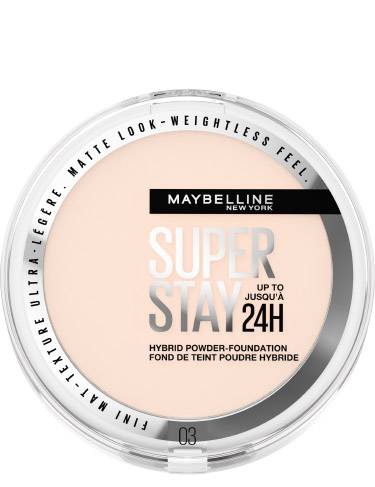 Maybelline Super Stay 24H Hybrid Fondotinta in Polvere, 03 9 g