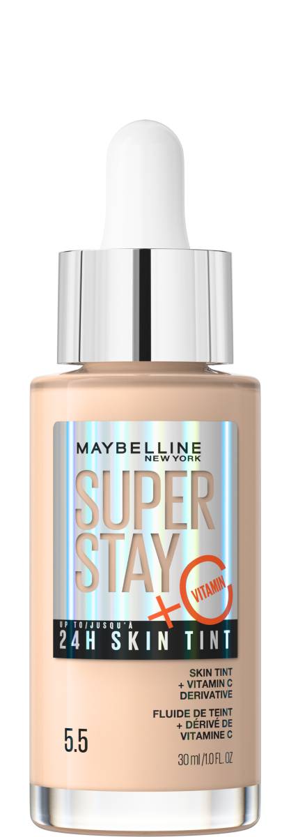 Maybelline Super Stay 24H Skin Tint Fondotinta Illuminante Lunga Tenuta, 5.5 30 ml