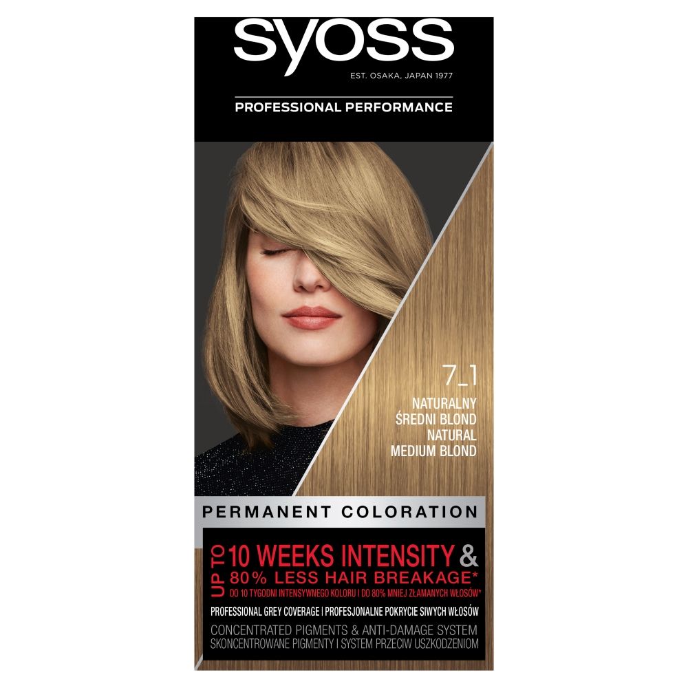 Syoss Tintura per Capelli Natural Medium Blond 7-1