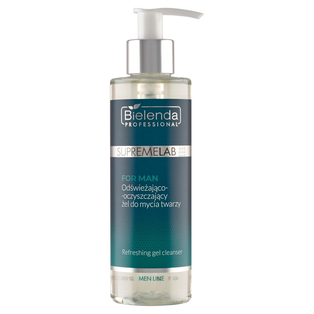 Bielenda Professional Supremelab Men Line Gel Detergente Rinfrescante e Purificante per Viso 200 ml 200 ml