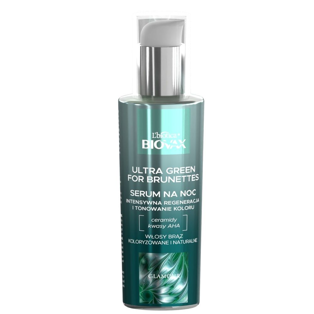 Biovax Glamour Ultra Green For Brunettes Siero Rigenerante Notte 100 ml 100 ml