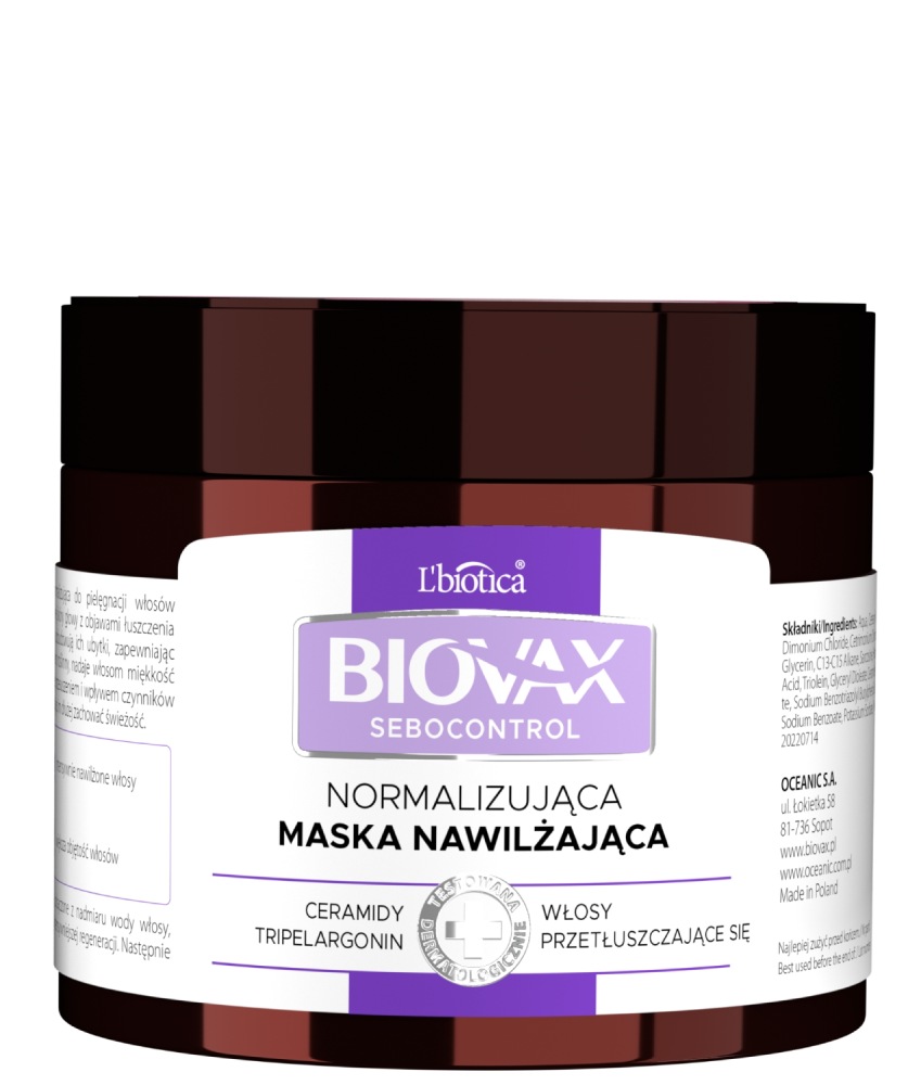 Biovax Sebocontrol Maschera Normalizzante Seboregolatrice per Capelli 250 ml 250 ml