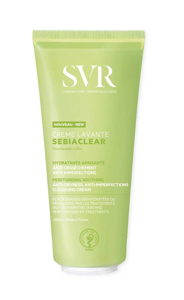 SVR Sebiaclear Crème Lavante Crema Detergente Lenitiva per Pelle Acneica e Sensibile 200 ml 200 ml