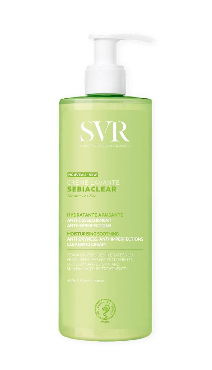 SVR Sebiaclear Crème Lavante Crema Detergente Lenitiva per Pelle Acneica e Sensibile 400 ml 400 ml
