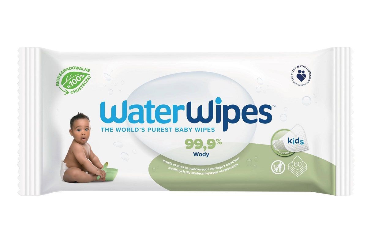 WaterWipes Bio Soapberry Salviette Umidificate per Neonati 60 pz