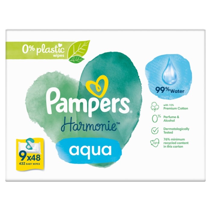 Pampers Aqua Harmonie Salviette Umidificate 432 pz