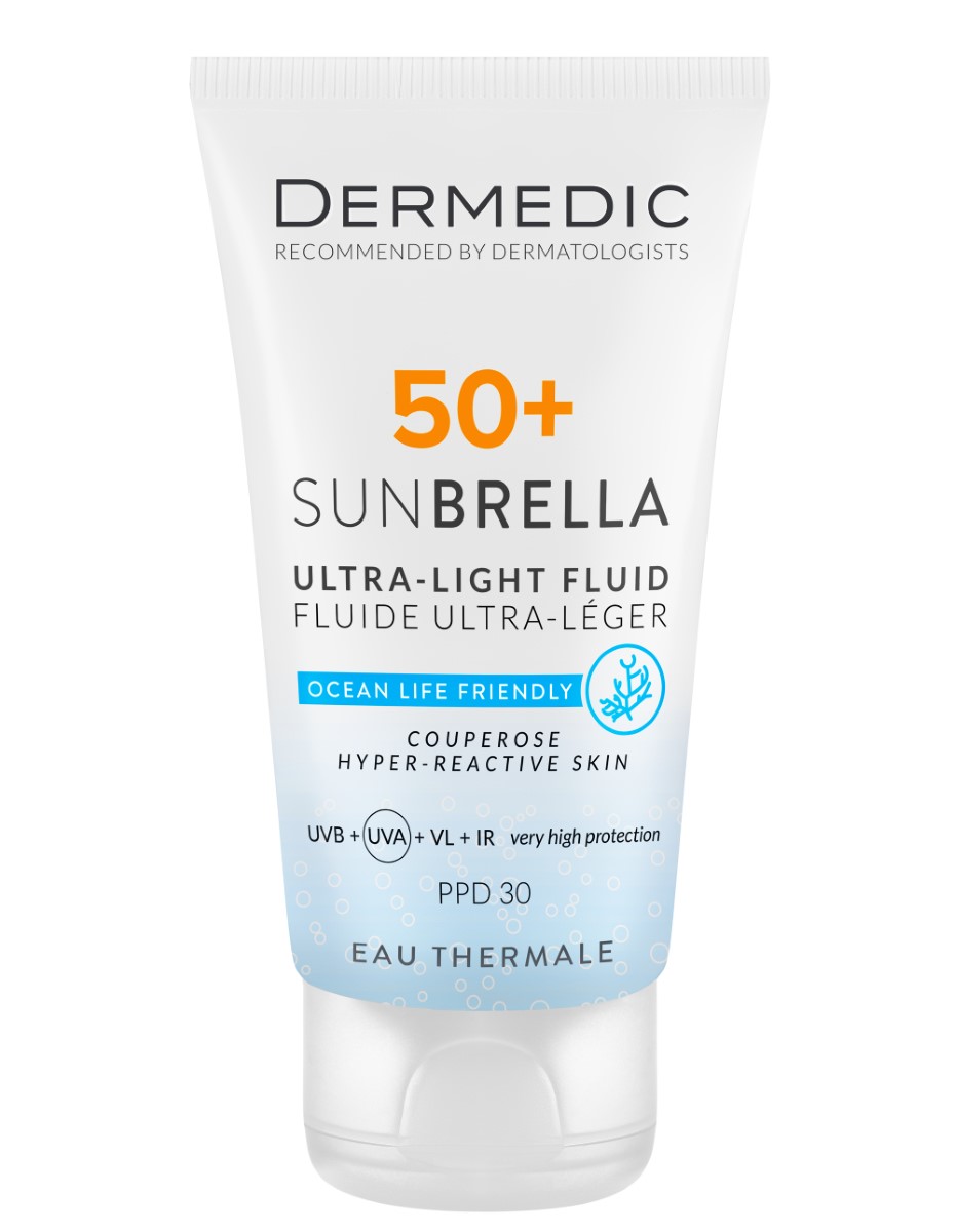 Dermedic Sunbrella Crema Ultra-Leggera SPF50+ Pelle Vascolare e Iperreattiva 40 ml 40 ml