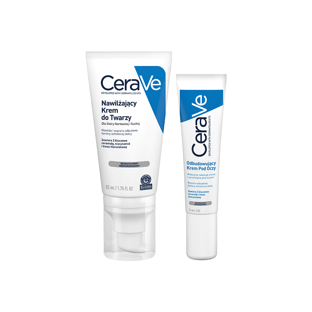 CeraVe Set (Crema Rigenerante Contorno Occhi + Crema Idratante per il Viso)