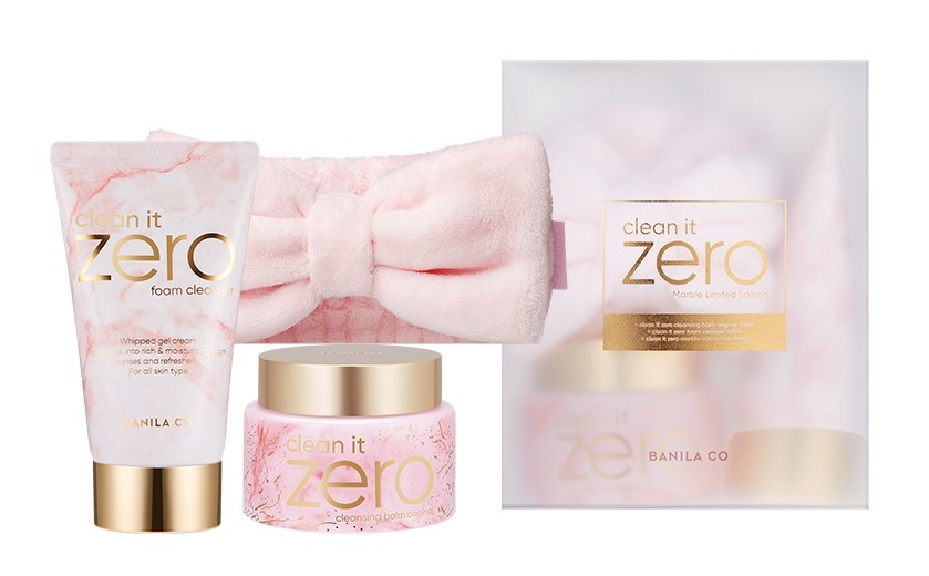 Banila Co clean it zero cleansing balm marble edition set