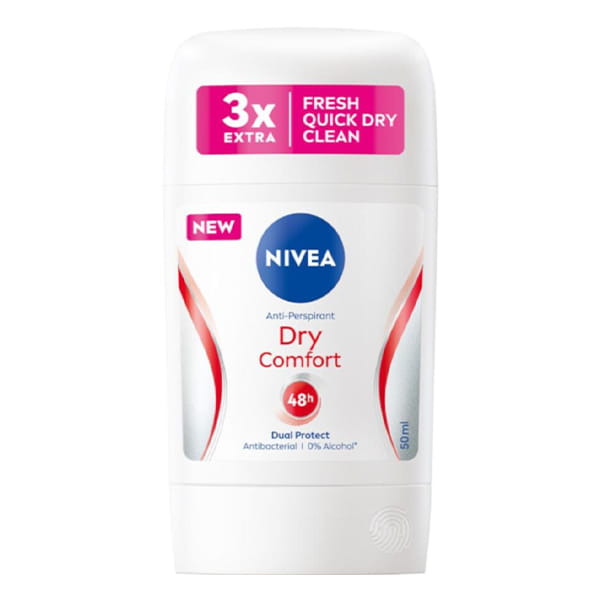Nivea Dry Comfort Deo Antitraspirante Stick per Donne 50ml 50 ml