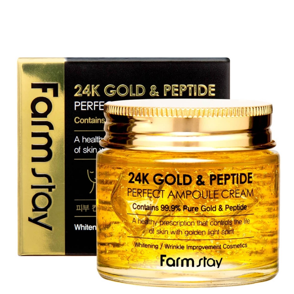 Farmstay 24K Gold & Peptide Fiala Viso Rigenerante 80 ml 80 ml