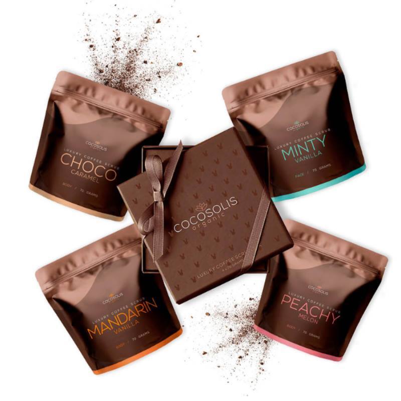 Cocosolis Luxury Coffee Scrub Box 4x70g 4 pz
