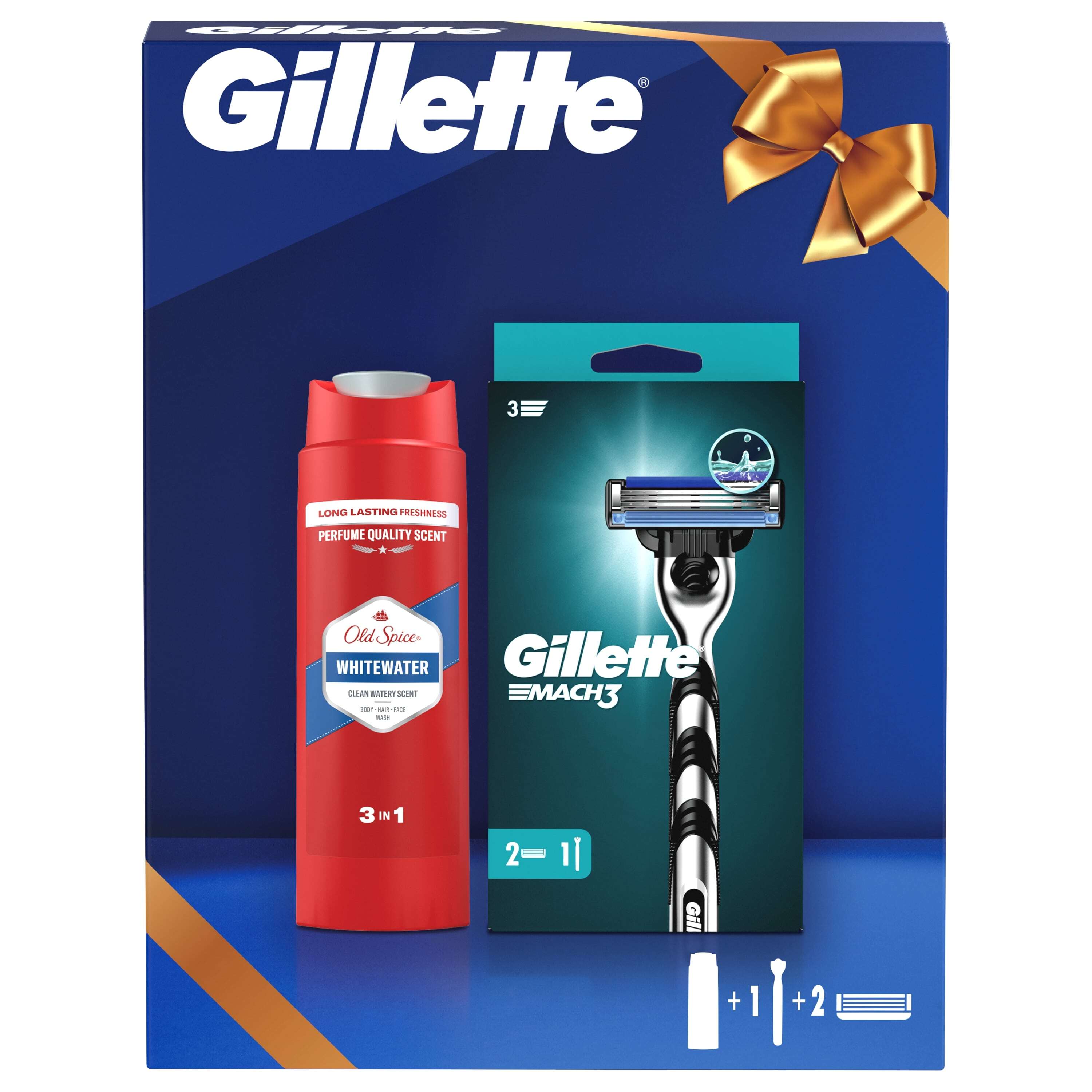 Gillette Mach3 + Old Spice Set Uomo