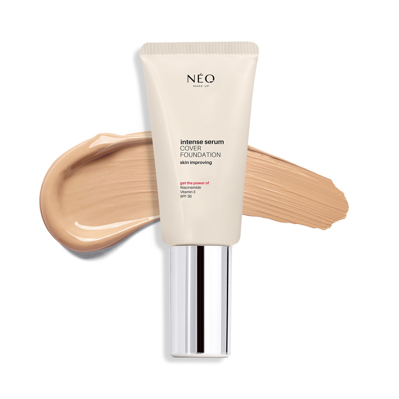 Neo Make Up Intense Serum Cover Foundation Fondotinta, 02