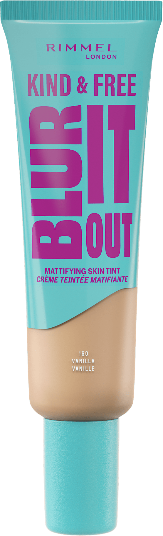 Rimmel Kind & Free Blur It Out Skin Tint Fondotinta opacizzante 160 Vanilla