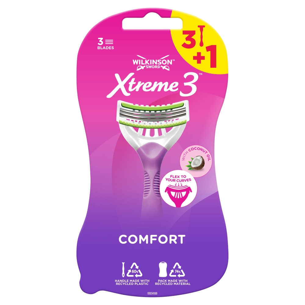 Wilkinson Xtreme3 Beauty Sensitive Rasoio per Donna 4 pz