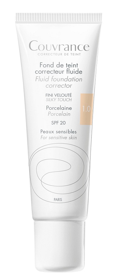 Avène Couvrance Fluido Correttore SPF 20 Porcellana 1.0 30 ml Porcelanowy