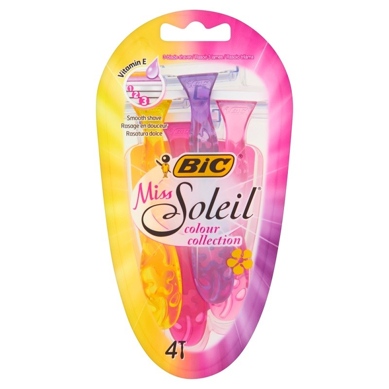 Bic Rasoio Miss Soleil Colour Collection Bister 4 pz