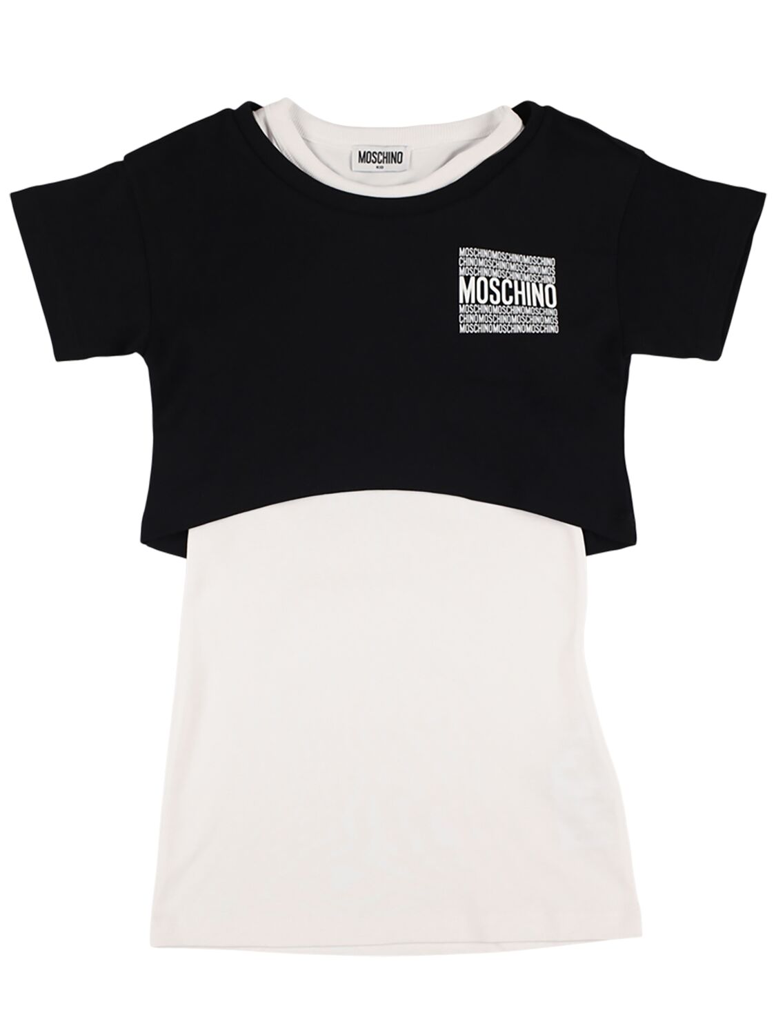 T-Shirt Cropped E Vestito In Cotone