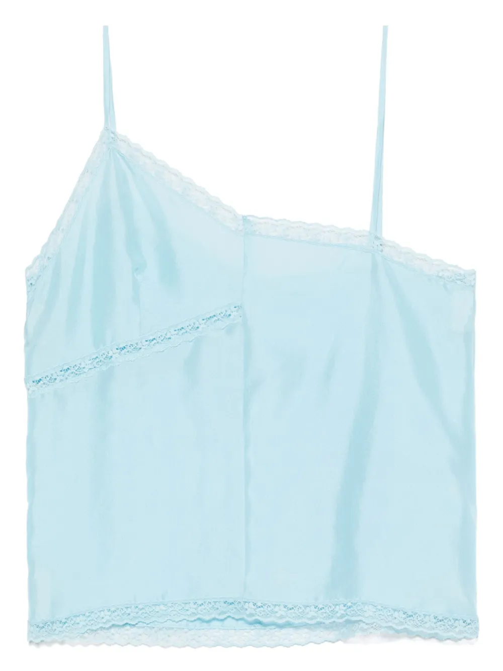 MM6 Maison Margiela silk top - Blu
