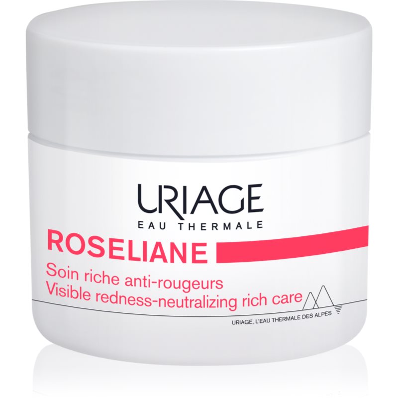 Uriage Roséliane Visible Redness-Neutralizing Rich Care Crema Lenitiva Contro Gli Arrossamenti Della Pelle 50 Ml