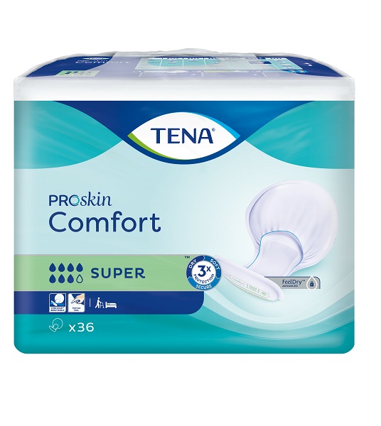Tena Comfort ProSkin Super, Pannoloni Anatomici 36 pz