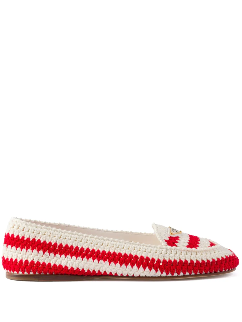 Prada Mocassini all'uncinetto - Rosso