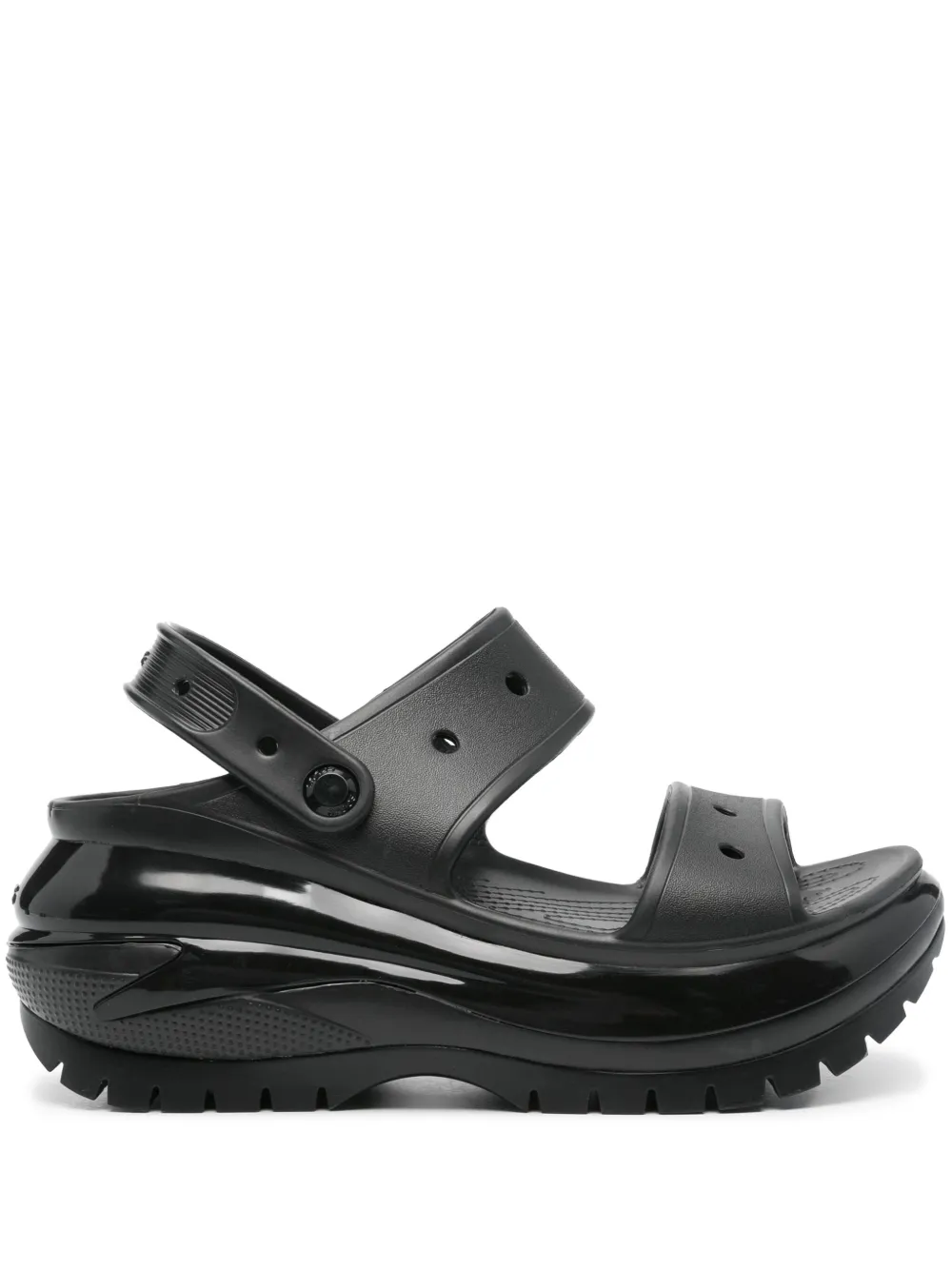 Crocs Sandali Classic Mega Crush 85mm - Nero